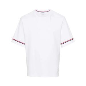 Thom Browne Men Rwb Stripe T-Shirt